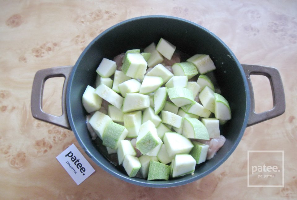 Овощное рагу с курицей и кабачками - Шаг 7