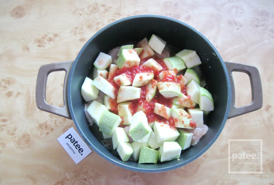 Овощное рагу с курицей и кабачками - Шаг 8