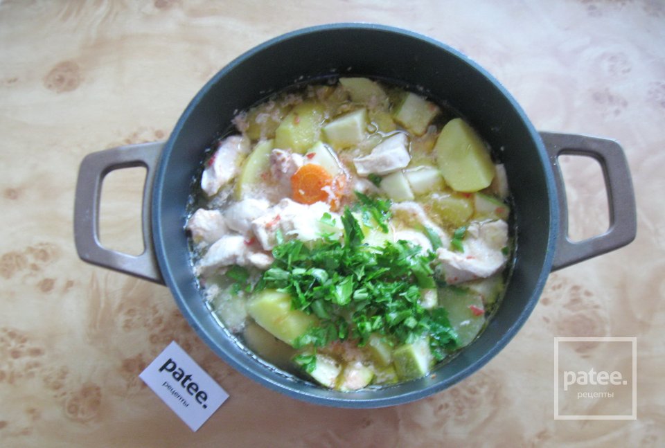Овощное рагу с курицей и кабачками - Шаг 9