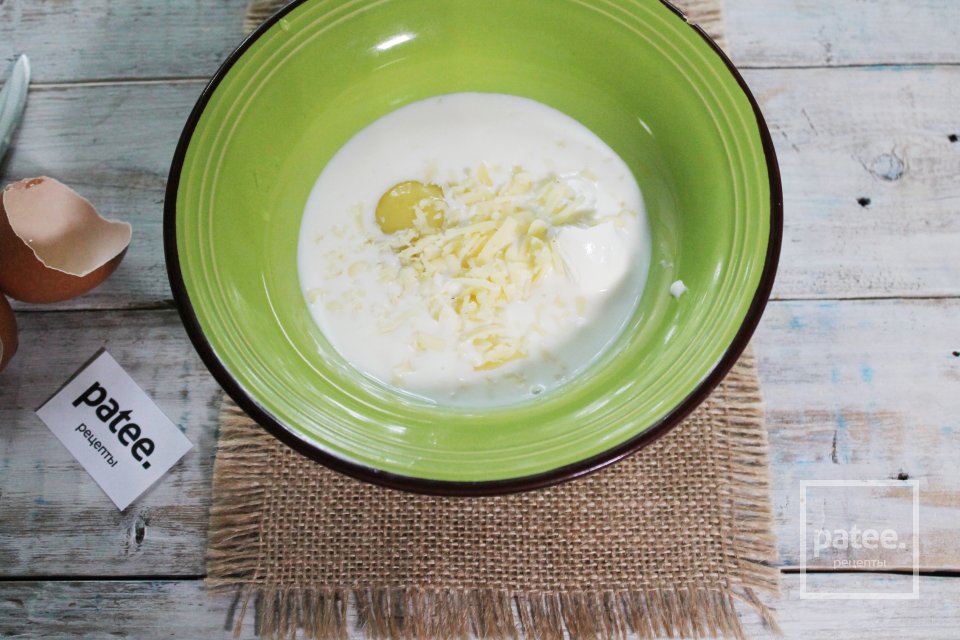 Киш с лососем порционный в формочке из фольги - Шаг 15