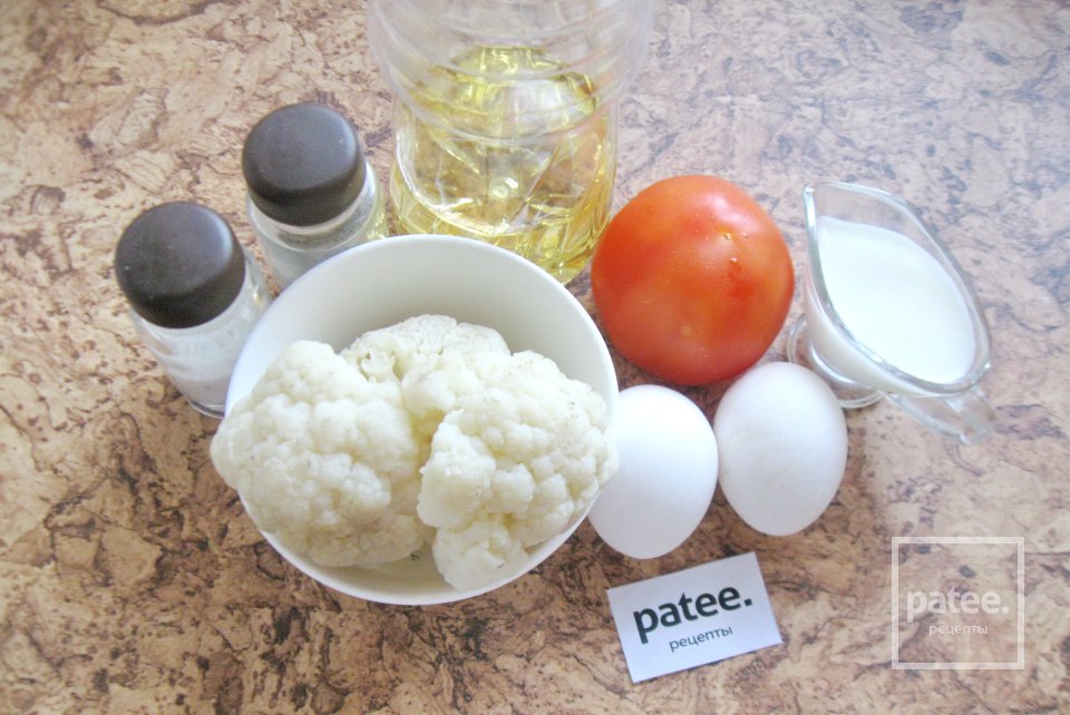 Омлет с цветной капустой - Шаг 1