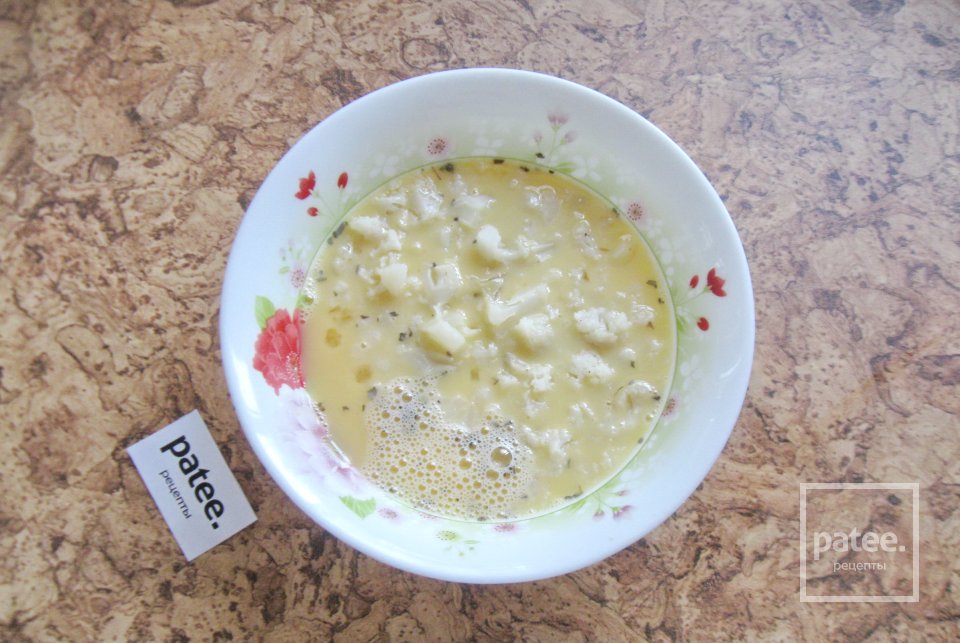 Омлет с цветной капустой - Шаг 6