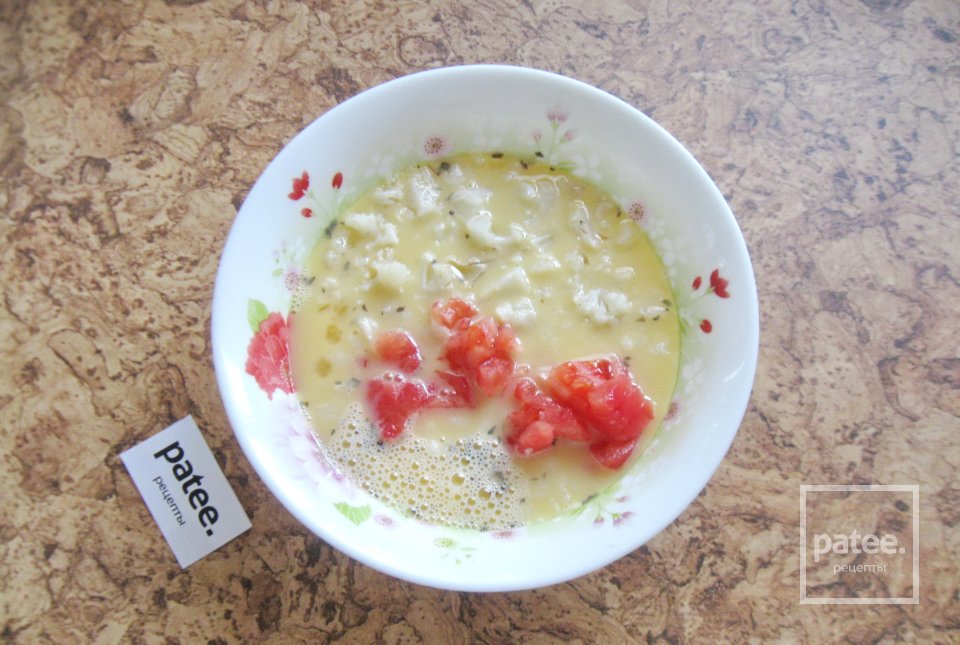 Омлет с цветной капустой - Шаг 7