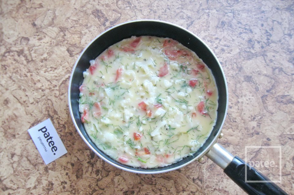 Омлет с цветной капустой - Шаг 10