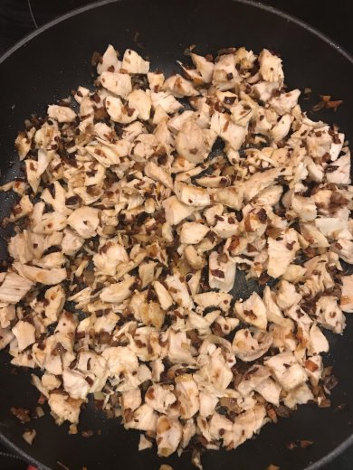 Запечённые шампиньоны с курицей , 🧀 сыром и грецкими орехами ) - Шаг 12