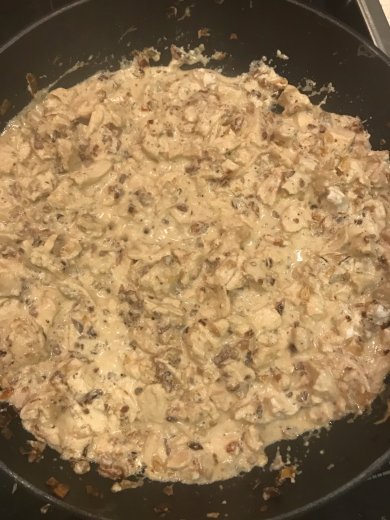 Запечённые шампиньоны с курицей , 🧀 сыром и грецкими орехами ) - Шаг 14