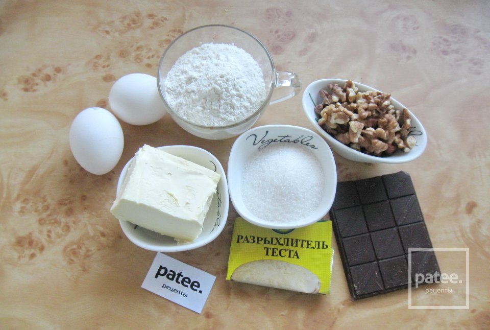 Песочный пирог с орехами - Шаг 1