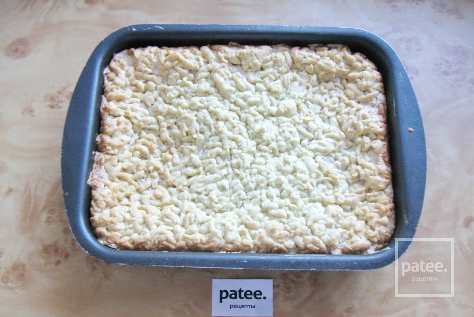 Песочный пирог с орехами - Шаг 13