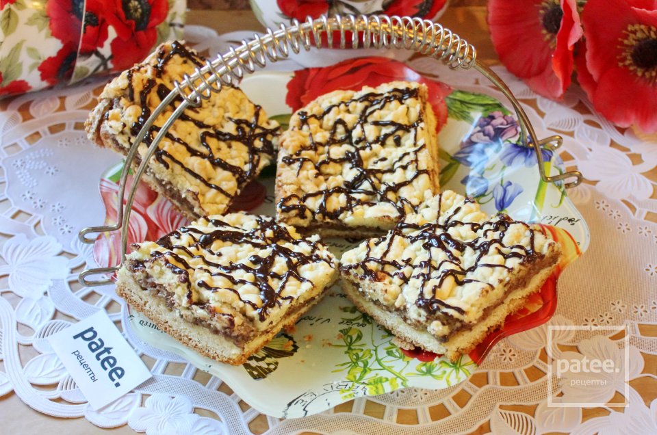 Песочный пирог с орехами - Шаг 15