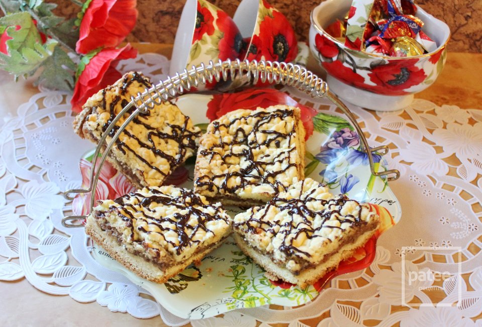 Песочный пирог с орехами - Шаг 16