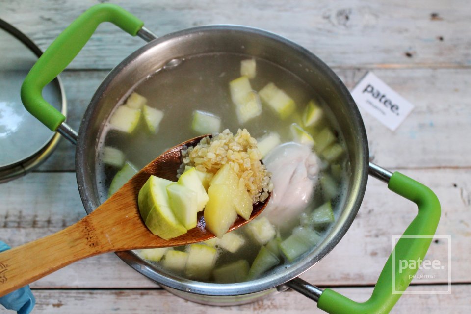 Куриный суп с цукини - Шаг 9