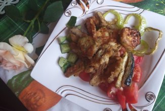 Закуска из баклажанов и кабачков