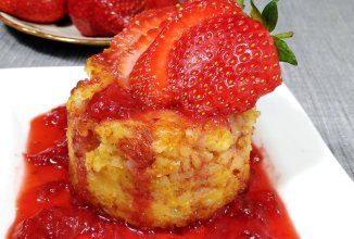 Рисовый пудинг с клубникой