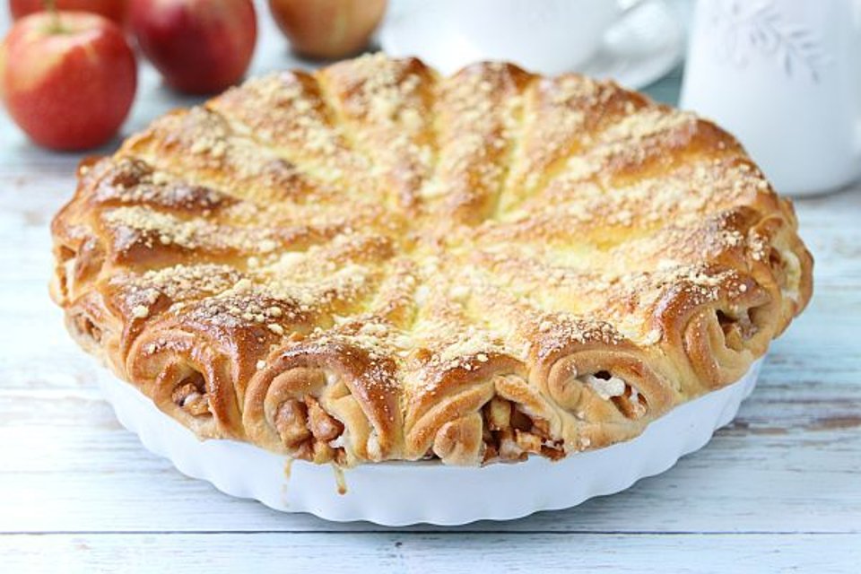 Слоеный Яблочный Пирог Рецепт С Фото