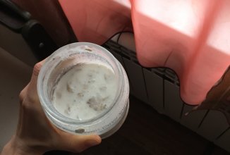 овсянка с бананом в банке