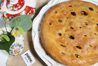 Пирог с капустой и мясным фаршем на дрожжевом тесте