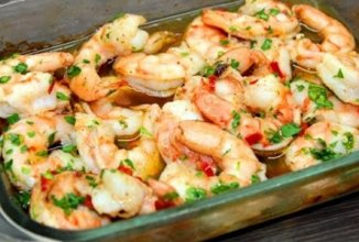 Запеченые креветки