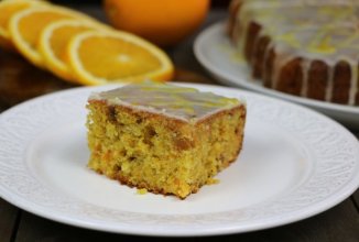 Морковный пирог с апельсиновой глазурью