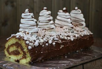 Рулет "Рождественское полено"