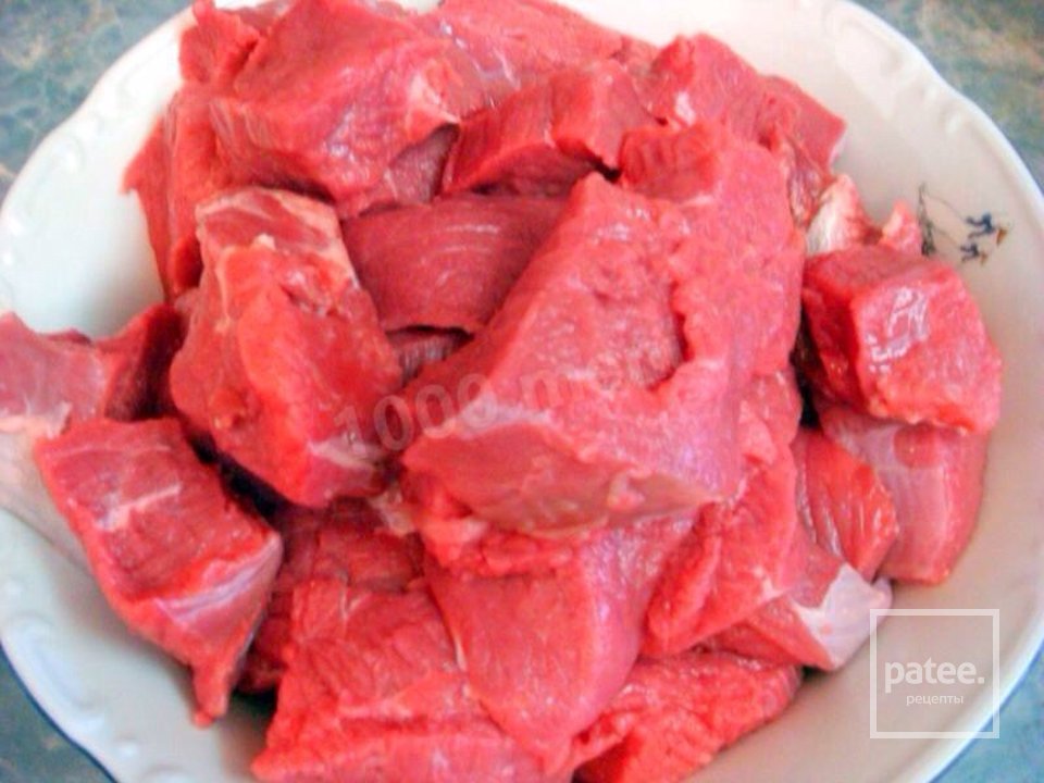 Чашушули из говядины - Шаг 1