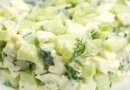 Салат с огурцом и сыром