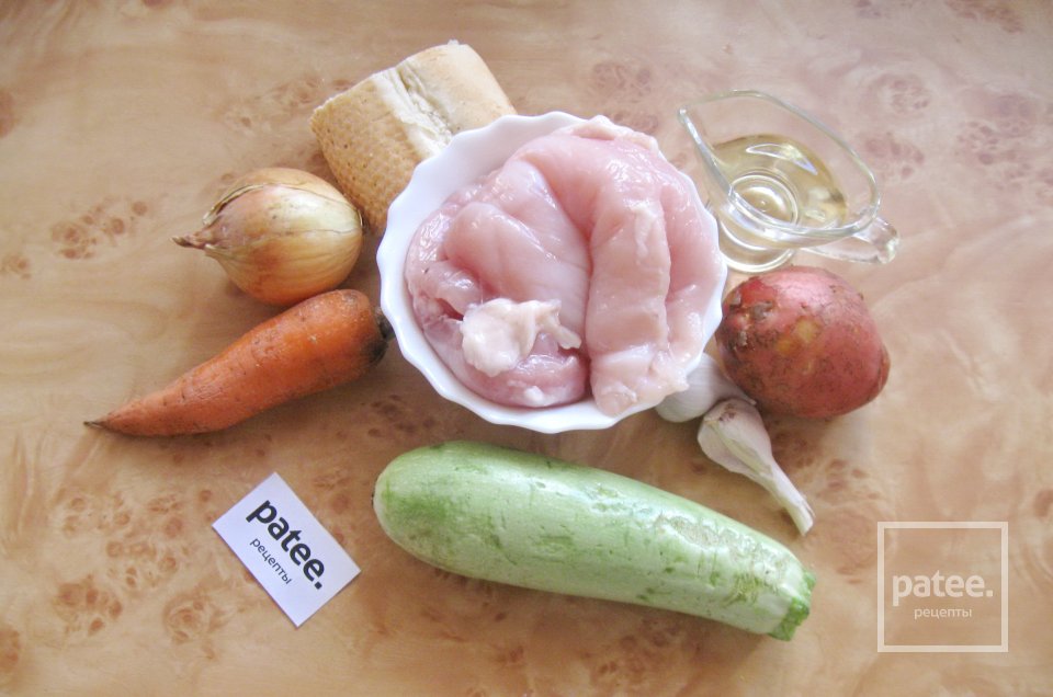Курино-овощные котлеты - Шаг 1
