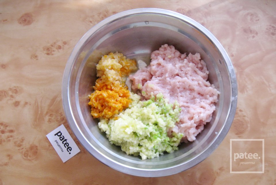 Курино-овощные котлеты - Шаг 6
