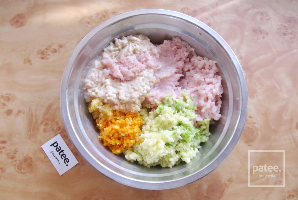 Курино-овощные котлеты - Шаг 7