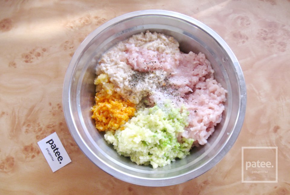 Курино-овощные котлеты - Шаг 8