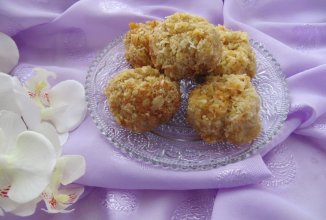 Овсяные шарики с клюквой и творогом