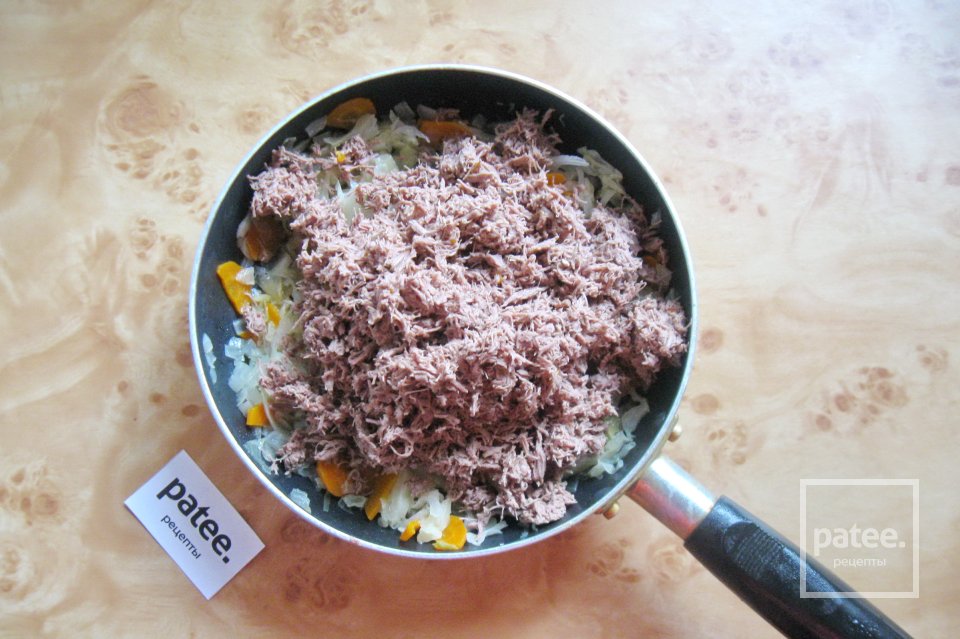 Блинчики с мясом и капустой - Шаг 10