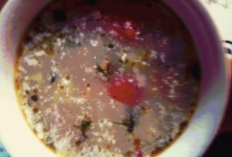 Суп с с плавленым сыром и сметаной