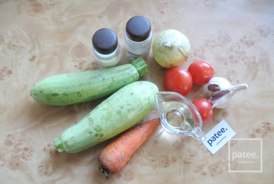 Икра из кабачков в духовке в рукаве - Шаг 1