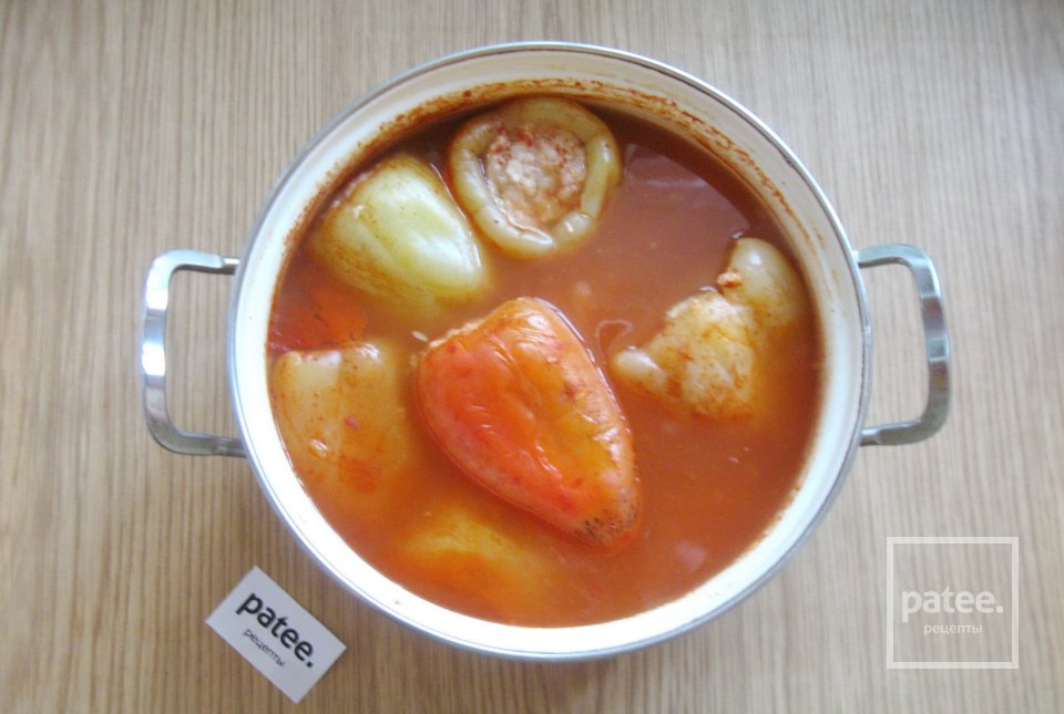 Перец, фаршированный курицей и кабачком - Шаг 11