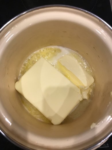 Фисташковый чизкейк 🍰с голубикой и шоколадом🍫 - Шаг 3