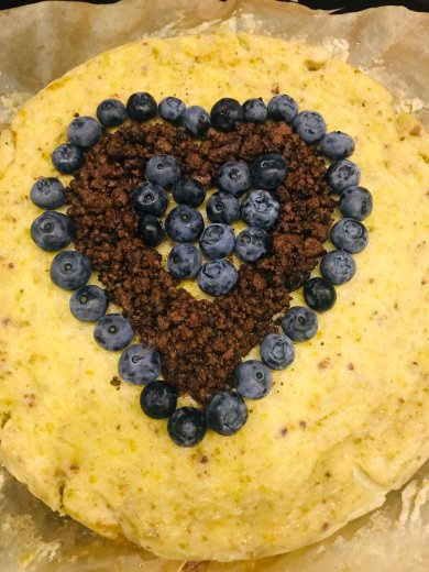 Фисташковый чизкейк 🍰с голубикой и шоколадом🍫 - Шаг 16