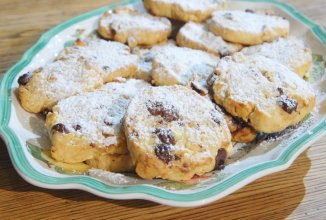 Песочное печенье с фундуком и шоколадом