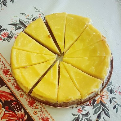 Лимонный чизкейк с лимонным курдом