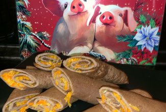 Рулетики из куриной печени