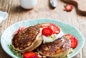 Банановые оладьи с гречневой мукой