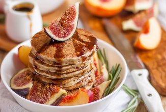 Нежные оладьи на кефире из смеси пшеничной и ржаной муки