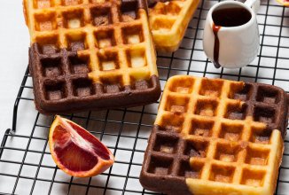 Шоколадно-ванильные вафли