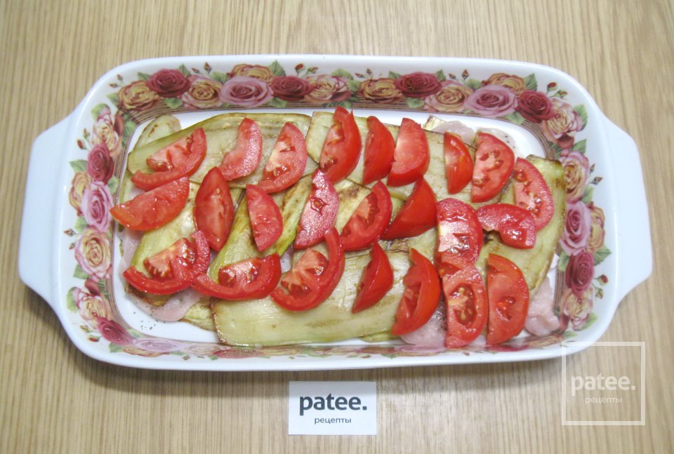 Куриная грудка запеченная с баклажанами и помидорами - Шаг 8