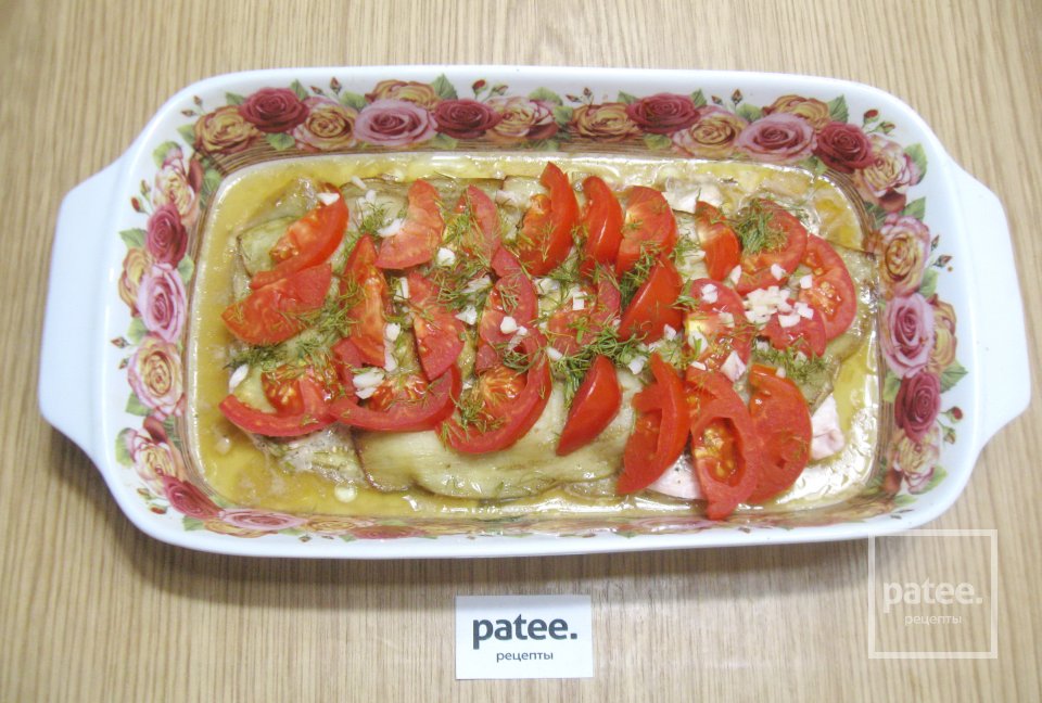 Куриная грудка запеченная с баклажанами и помидорами - Шаг 11