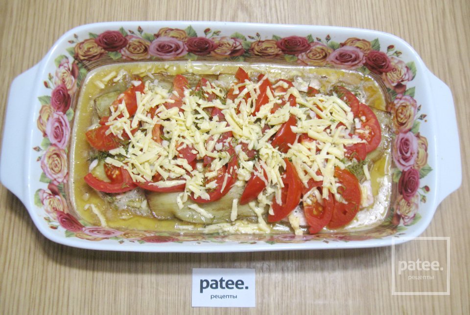 Куриная грудка запеченная с баклажанами и помидорами - Шаг 12