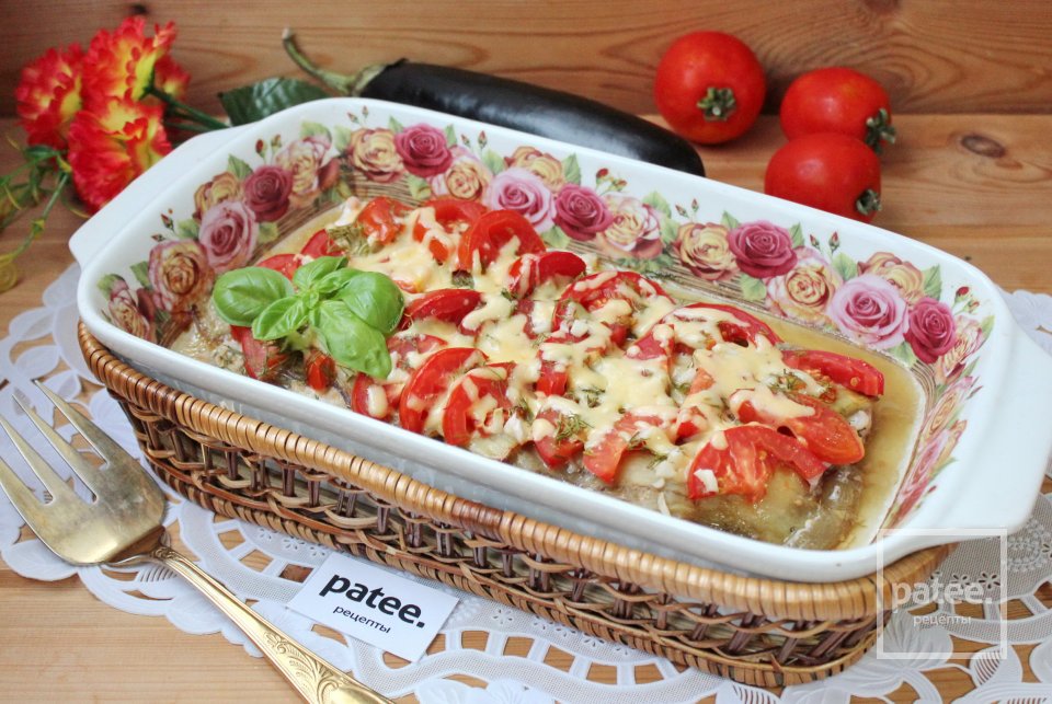 Куриная грудка запеченная с баклажанами и помидорами - Шаг 14