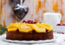 Миндальный пирог со свежими апельсинами и апельсиново-кардамоновым сиропом