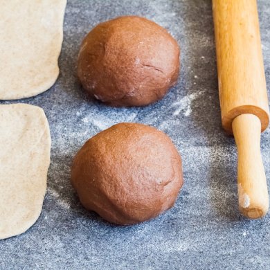 Ржано-пшеничный хлеб с мраморным рисунком - Шаг 2