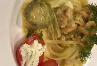 Паста «От Лишы»с креветками 🦐по средиземноморски