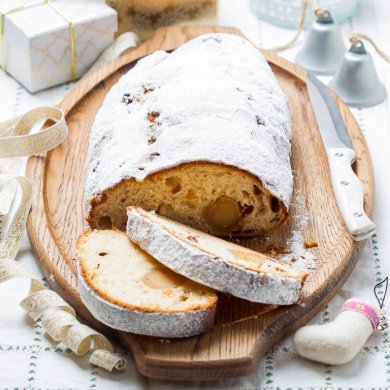 Штоллен с марципаном, ромовым изюмом и апельсиновыми цукатами - Шаг 2